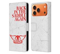Head Case Designs Officially Licensed Aerosmith Back In The Saddle Again Classics Leather Wallet Case Compatible With Apple iPhone 17 Pro Max
