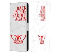 Head Case Designs Officially Licensed Aerosmith Back In The Saddle Again Classics Leather Wallet Case Compatible With Samsung Galaxy S25 FE