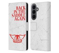 Head Case Designs Officially Licensed Aerosmith Back In The Saddle Again Classics Leather Wallet Case Compatible With Samsung Galaxy S26 Plus