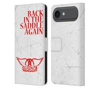 Head Case Designs Officially Licensed Aerosmith Back In The Saddle Again Classics Leather Wallet Case Compatible With Apple iPhone 17 Air