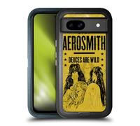 Head Case Designs Officially Licensed Aerosmith Deuces Are Wild Classics Ultra-Armoured Shockproof Case [Military Grade Protection] Compatible With Google Pixel 8a