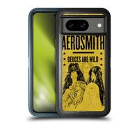 Head Case Designs Officially Licensed Aerosmith Deuces Are Wild Classics Ultra-Armoured Shockproof Case [Military Grade Protection] Compatible With Google Pixel 8