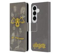 Head Case Designs Officially Licensed Aerosmith Get Your Wings Classics Leather Wallet Case Compatible With Samsung Galaxy S26
