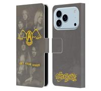 Head Case Designs Officially Licensed Aerosmith Get Your Wings Classics Leather Wallet Case Compatible With Apple iPhone 17 Pro