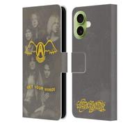 Head Case Designs Officially Licensed Aerosmith Get Your Wings Classics Leather Wallet Case Compatible With Apple iPhone 17