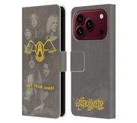 Head Case Designs Officially Licensed Aerosmith Get Your Wings Classics Leather Wallet Case Compatible With Apple iPhone 18 Pro