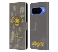 Head Case Designs Officially Licensed Aerosmith Get Your Wings Classics Leather Wallet Case Compatible With Google Pixel 10
