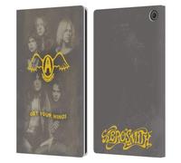 Head Case Designs Officially Licensed Aerosmith Get Your Wings Classics Leather Wallet Case Compatible With Amazon Fire Max 11 2023