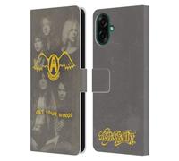 Head Case Designs Officially Licensed Aerosmith Get Your Wings Classics Leather Wallet Case Compatible With Samsung Galaxy A07