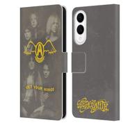 Head Case Designs Officially Licensed Aerosmith Get Your Wings Classics Leather Wallet Case Compatible With Samsung Galaxy S25 Edge