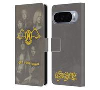 Head Case Designs Officially Licensed Aerosmith Get Your Wings Classics Leather Wallet Case Compatible With Google Pixel 10 Pro XL