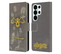 Head Case Designs Officially Licensed Aerosmith Get Your Wings Classics Leather Wallet Case Compatible With Samsung Galaxy S26 Ultra