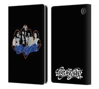 Head Case Designs Officially Licensed Aerosmith Group Photo Vintage Classics Leather Wallet Case Compatible With Amazon Fire 7 2022