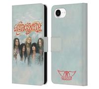 Head Case Designs Officially Licensed Aerosmith Logo Decal Classics Leather Wallet Case Compatible With Apple iPhone 16e