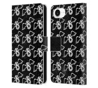 Head Case Designs Officially Licensed Aerosmith Logo Pattern Classics Leather Wallet Case Compatible With Apple iPhone 16e