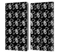 Head Case Designs Officially Licensed Aerosmith Logo Pattern Classics Leather Wallet Case Compatible With Amazon Fire Max 11 2023