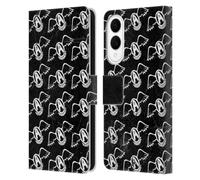 Head Case Designs Officially Licensed Aerosmith Logo Pattern Classics Leather Wallet Case Compatible With Samsung Galaxy S25 Edge