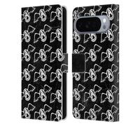 Head Case Designs Officially Licensed Aerosmith Logo Pattern Classics Leather Wallet Case Compatible With Google Pixel 10 Pro XL