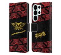 Head Case Designs Officially Licensed Aerosmith Permanent Vacation Classics Leather Wallet Case Compatible With Samsung Galaxy S26 Ultra