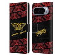 Head Case Designs Officially Licensed Aerosmith Permanent Vacation Classics Leather Wallet Case Compatible With Google Pixel 10 Pro XL