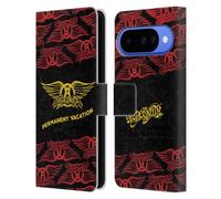 Head Case Designs Officially Licensed Aerosmith Permanent Vacation Classics Leather Wallet Case Compatible With Google Pixel 10