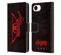 Head Case Designs Officially Licensed Aerosmith Red Winged Sweet Emotions Classics Leather Wallet Case Compatible With Apple iPhone 16e