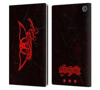 Head Case Designs Officially Licensed Aerosmith Red Winged Sweet Emotions Classics Leather Wallet Case Compatible With Amazon Fire Max 11 2023