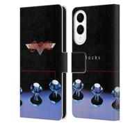 Head Case Designs Officially Licensed Aerosmith Rocks Classics Leather Wallet Case Compatible With Samsung Galaxy S25 Edge