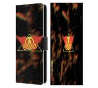 Head Case Designs Officially Licensed Aerosmith Triangle Winged Classics Leather Wallet Case Compatible With Samsung Galaxy S25 FE