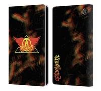 Head Case Designs Officially Licensed Aerosmith Triangle Winged Classics Leather Wallet Case Compatible With Amazon Fire 7 2022