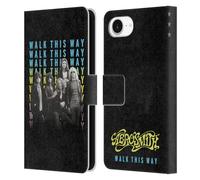 Head Case Designs Officially Licensed Aerosmith Walk This Way Classics Leather Wallet Case Compatible With Apple iPhone 16e