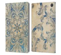 Head Case Designs Officially Licensed Aimee Stewart Blue Sky Swirl Mandala Leather Wallet Case Compatible With Amazon Fire Max 11 2023