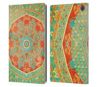Head Case Designs Officially Licensed Aimee Stewart Citrus Mandala Leather Wallet Case Compatible With Amazon Fire Max 11 2023