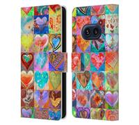 Head Case Designs Officially Licensed Aimee Stewart Hearts Grid Colourful Sweets Leather Wallet Case Compatible With Nothing Phone (2a)