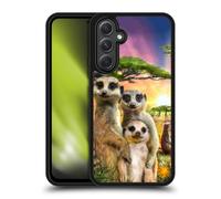 Head Case Designs Officially Licensed Aimee Stewart Meerkats Animals Gel Armour Case [Military Grade Protection] Compatible With Samsung Galaxy A54 5G