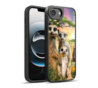 Head Case Designs Officially Licensed Aimee Stewart Meerkats Animals Gel Armour Case [Military Grade Protection] Compatible With Apple iPhone 16e / iPhone 17e
