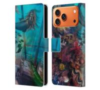 Head Case Designs Officially Licensed Aimee Stewart Mermaid Treasure Fantasy Leather Wallet Case Compatible With Apple iPhone 17 Pro Max