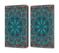 Head Case Designs Officially Licensed Aimee Stewart Moroccan Sea Mandala Leather Wallet Case Compatible With Amazon Kindle Paperwhite 6