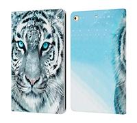 Head Case Designs Officially Licensed Aimee Stewart White Tiger Animals Leather Wallet Case Compatible With Apple iPad 9.7 2017 / iPad 9.7 2018