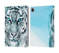 Head Case Designs Officially Licensed Aimee Stewart White Tiger Animals Leather Wallet Case Compatible With Apple iPad Pro 13 M4 2024