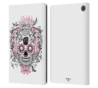 Head Case Designs Officially Licensed Alchemy Gothic Amore Skull Leather Wallet Case Compatible With Amazon Fire Max 11 2023