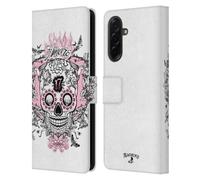 Head Case Designs Officially Licensed Alchemy Gothic Amore Skull Leather Wallet Case Compatible With Samsung Galaxy A36 5G
