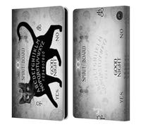 Head Case Designs Officially Licensed Alchemy Gothic Black Cat Spirit Board Cats Leather Wallet Case Compatible With Amazon Fire 7 2022