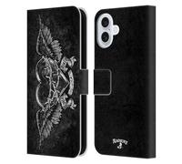 Head Case Designs Officially Licensed Alchemy Gothic Black Romance Wing Leather Wallet Case Compatible With Apple iPhone 16 Plus