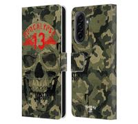 Head Case Designs Officially Licensed Alchemy Gothic Camo Skull Skull Leather Wallet Case Compatible With Samsung Galaxy A17 4G / 5G