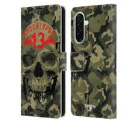 Head Case Designs Officially Licensed Alchemy Gothic Camo Skull Skull Leather Wallet Case Compatible With Samsung Galaxy A26 5G
