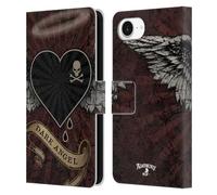 Head Case Designs Officially Licensed Alchemy Gothic Dark Angel Heart Wing Leather Wallet Case Compatible With Apple iPhone 16e