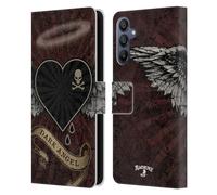Head Case Designs Officially Licensed Alchemy Gothic Dark Angel Heart Wing Leather Wallet Case Compatible With Samsung Galaxy A15