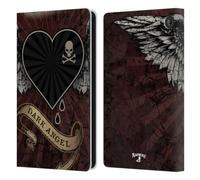 Head Case Designs Officially Licensed Alchemy Gothic Dark Angel Heart Wing Leather Wallet Case Compatible With Amazon Fire 7 2022
