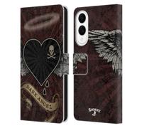 Head Case Designs Officially Licensed Alchemy Gothic Dark Angel Heart Wing Leather Wallet Case Compatible With Samsung Galaxy S25 Edge